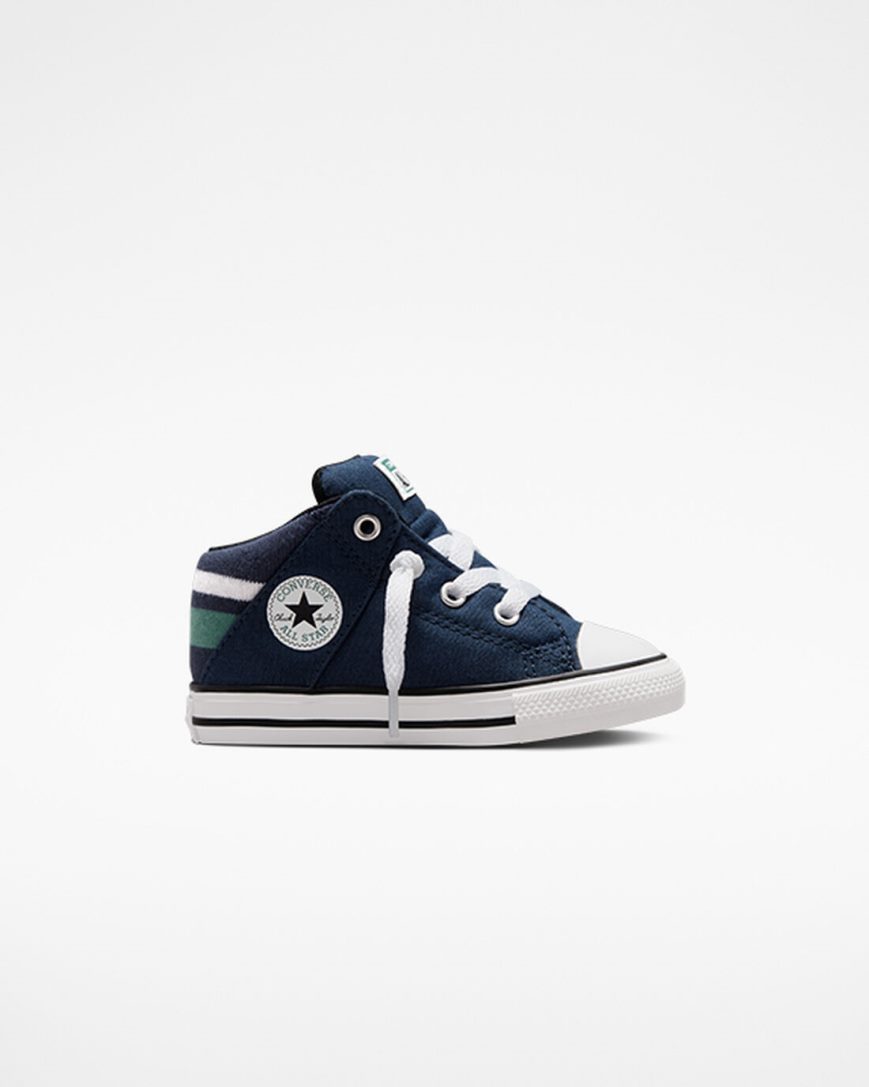 Boys\' Converse Chuck Taylor All Star Axel Varsity High Top Shoes Navy / White | AU 481E9N